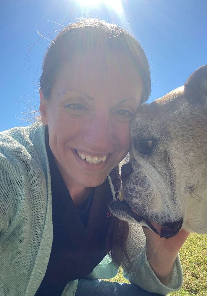 Dr Wilson With Her Dog Rambo