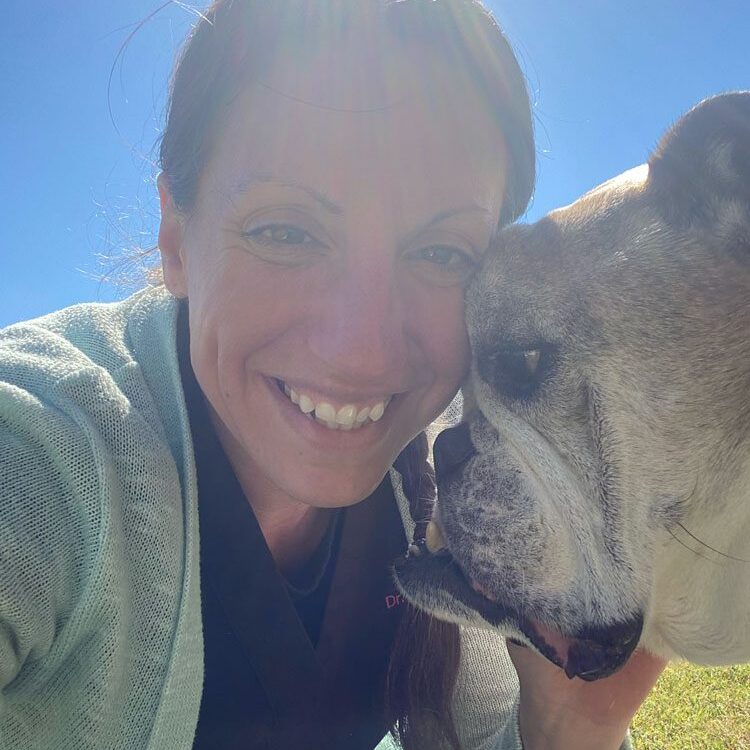 Dr Wilson With Her Dog Rambo